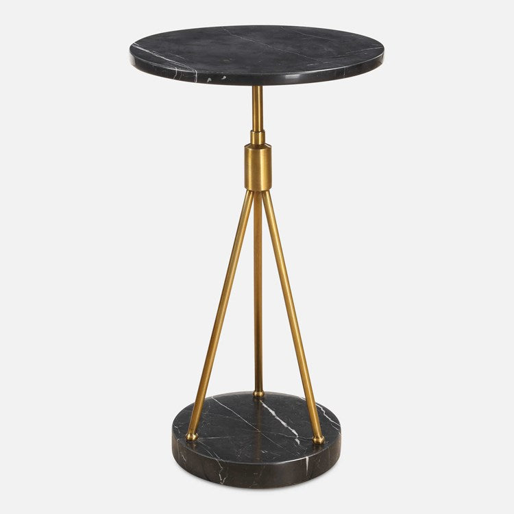 Uttermost Rosston Black Marble Accent Table - Image 2
