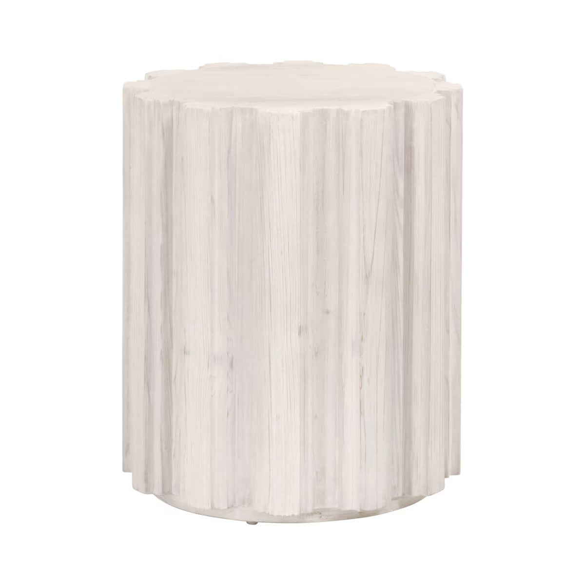 Essentials For Living Roma Accent Table~ White Wash Pine - Image 2