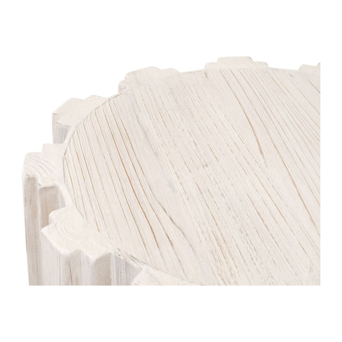 Essentials For Living Roma Accent Table~ White Wash Pine - Image 3