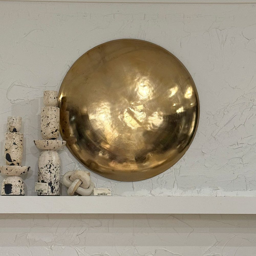 Uttermost Bombay Gold Finish Metal Wall Decor ~ Outdoor Use - Image 1