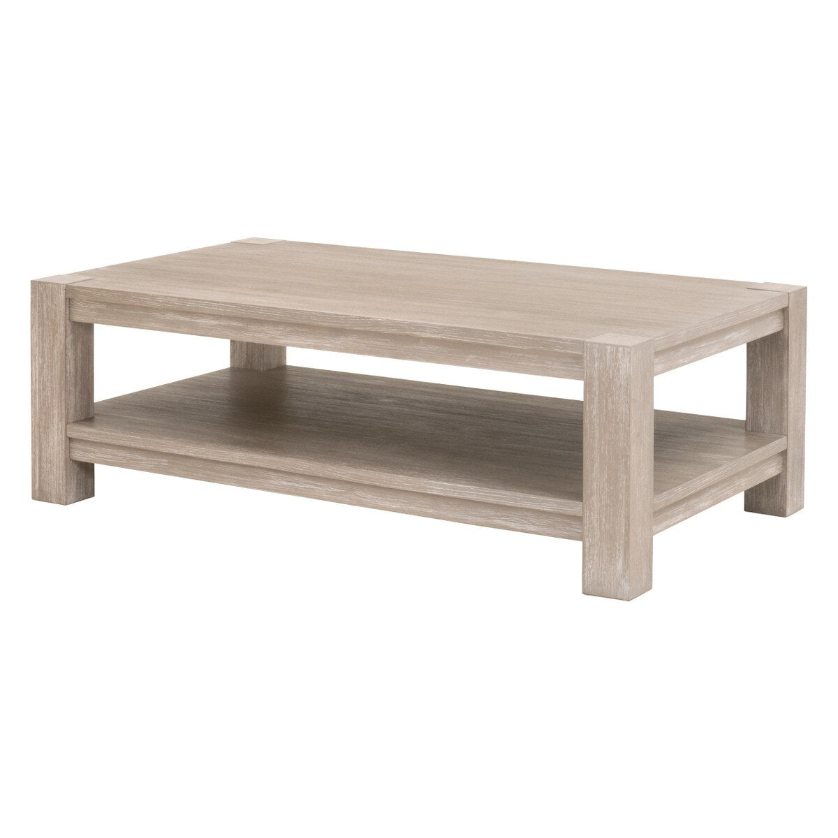 Essentials For Living Adler Rectangle Coffee Table ~ Natural Gray Acacia - Image 2