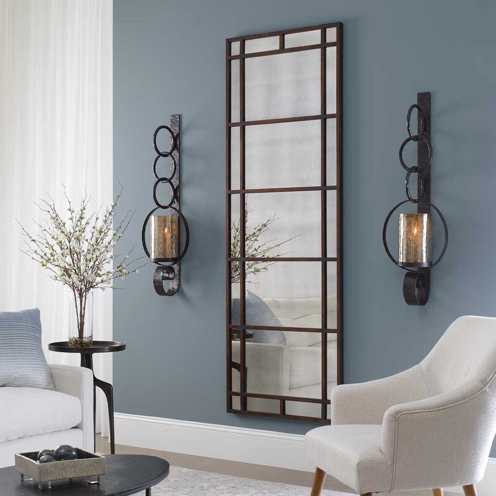 Uttermost Avidan Antique Rustic Bronze Mirror - Image 1