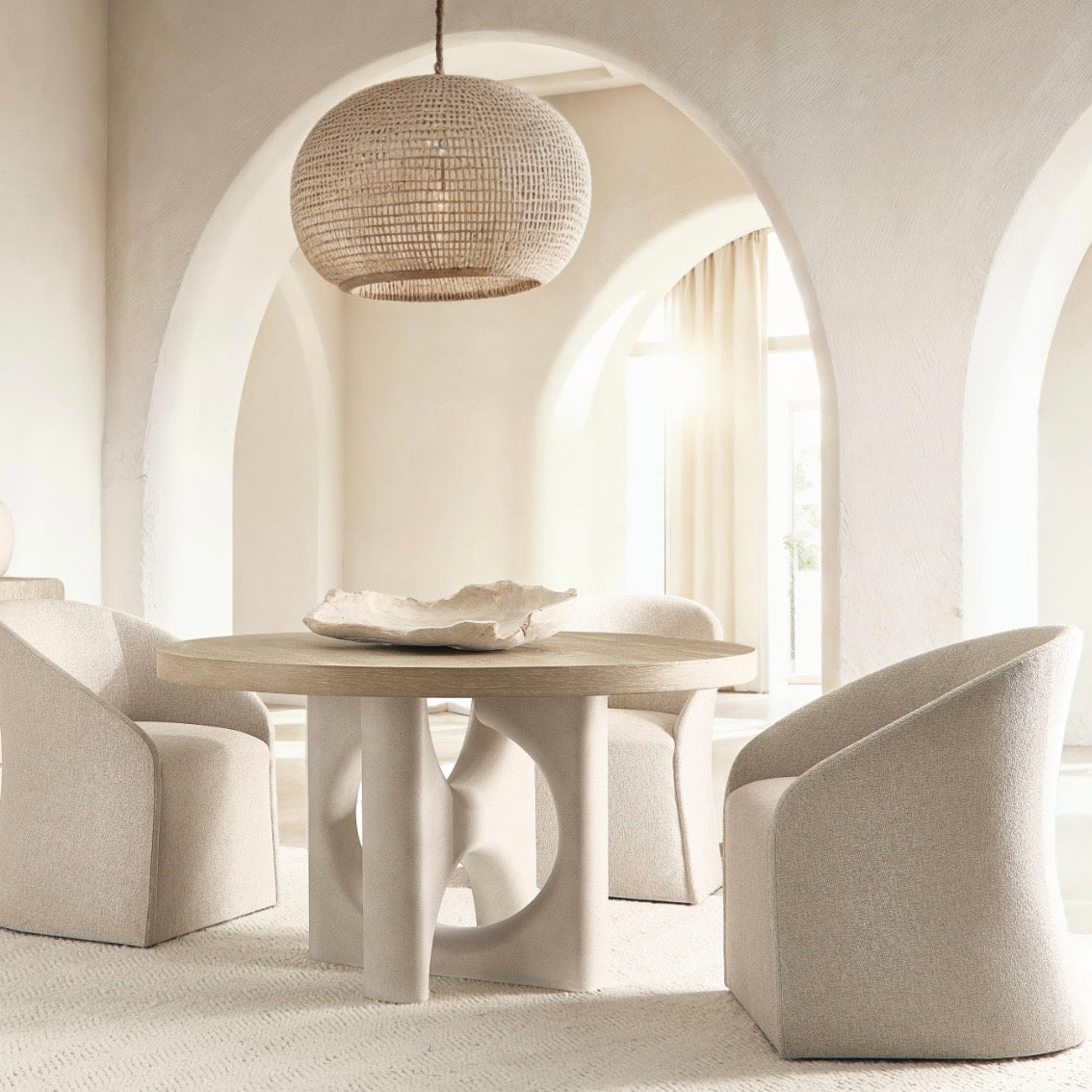 Bernhardt Loft Antibes Collection Round Dining Table - Image 1