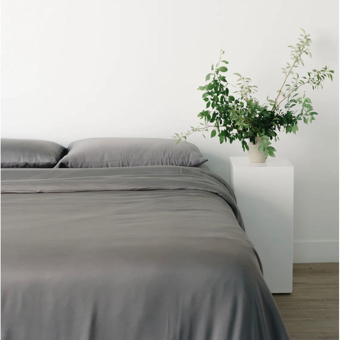 Cozy Earth Charcoal Bamboo Sheet Set Available in Queen and King Sizes