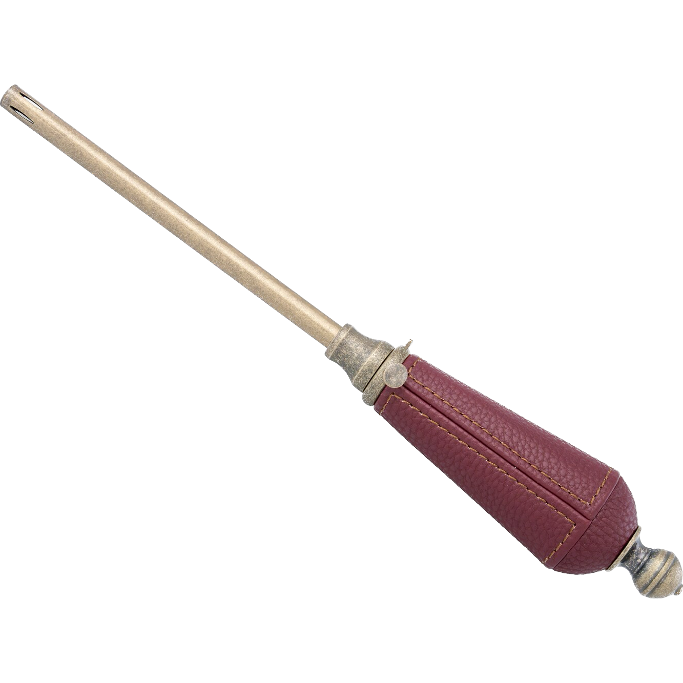 Social Light Oxford Fall Collection Autumn Cabernet Leather Decorative Lighter Butane Refillable - Image 1
