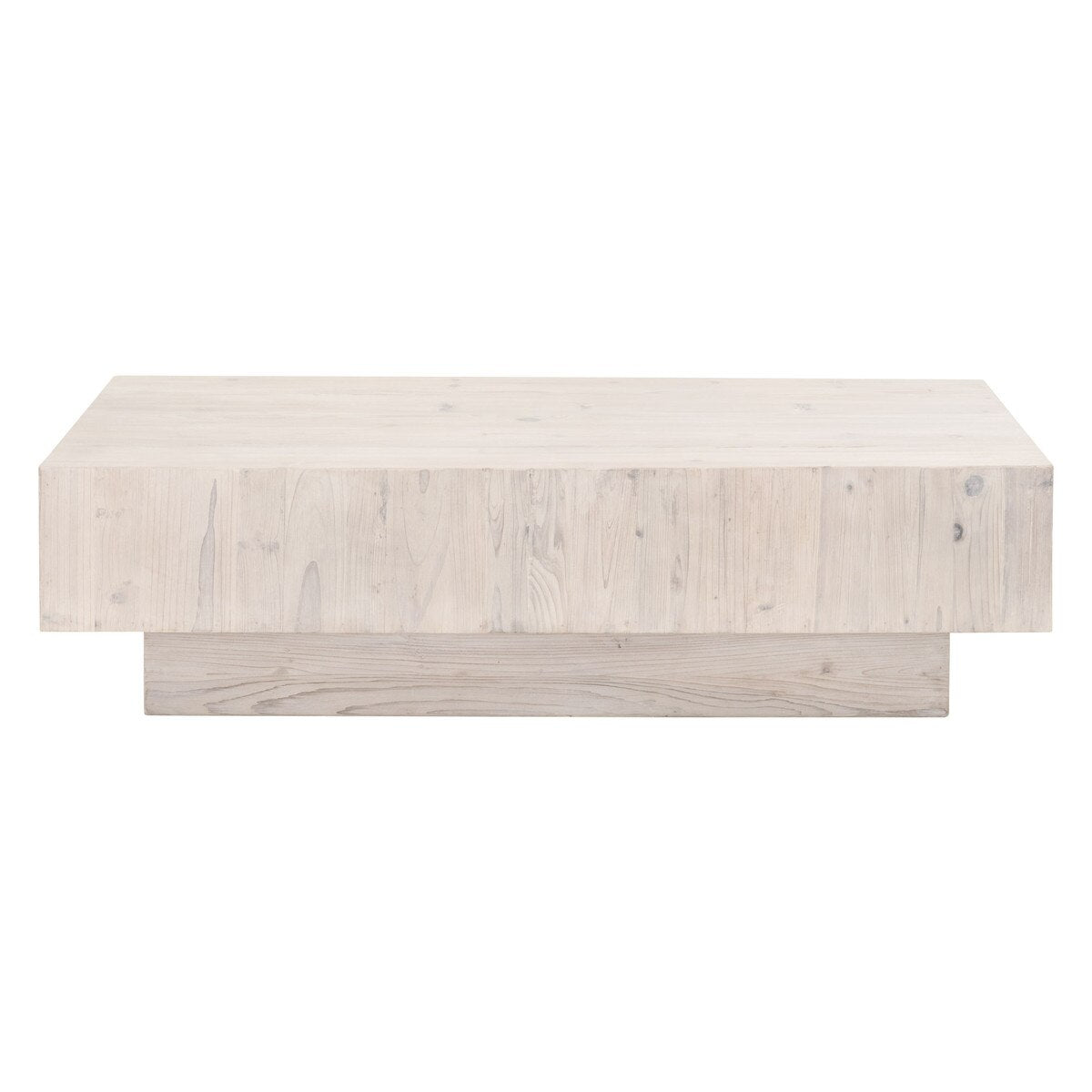 Essentials For Living Montauk Coffee Table ~ White Wash Pine - Image 1