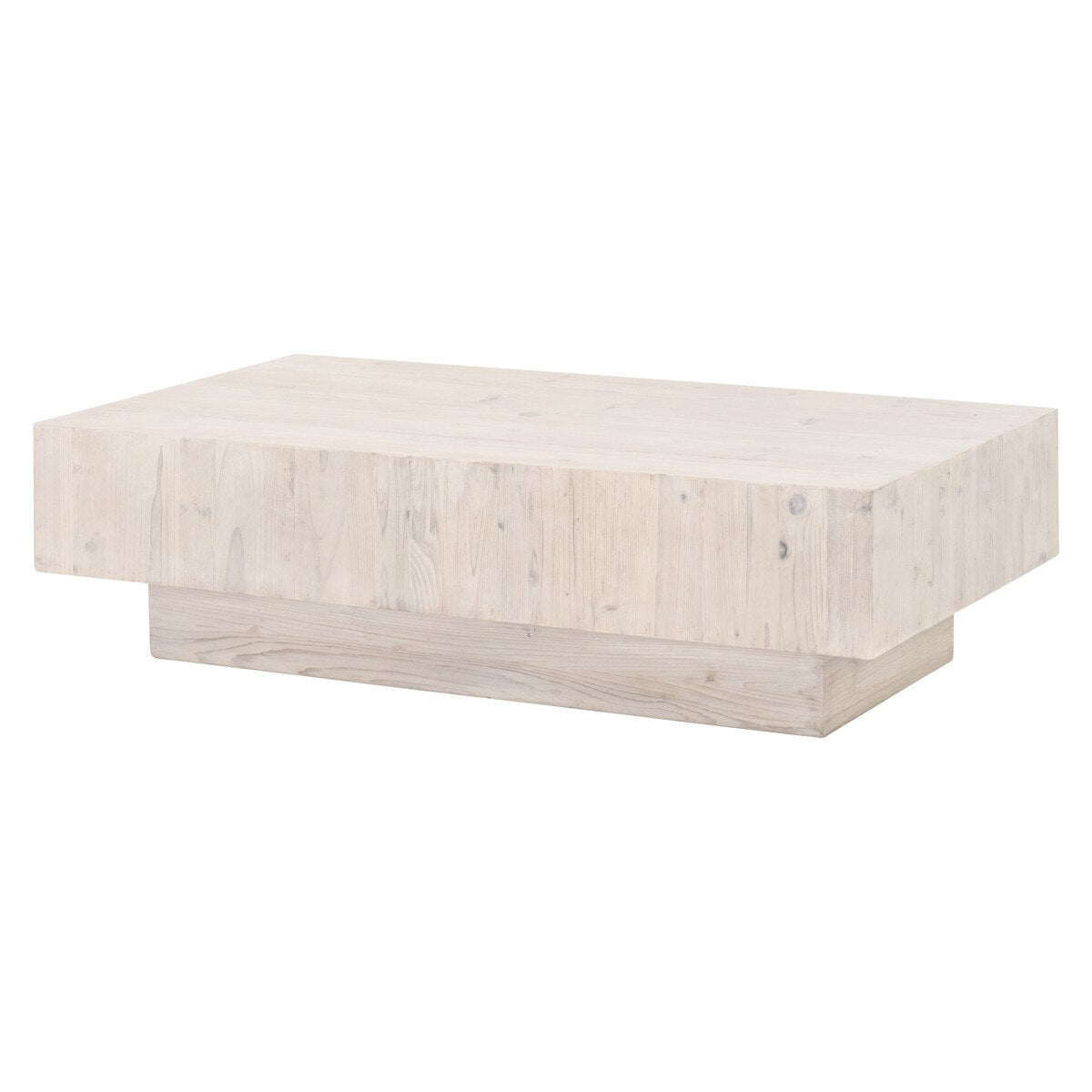 Essentials For Living Montauk Coffee Table ~ White Wash Pine - Image 2