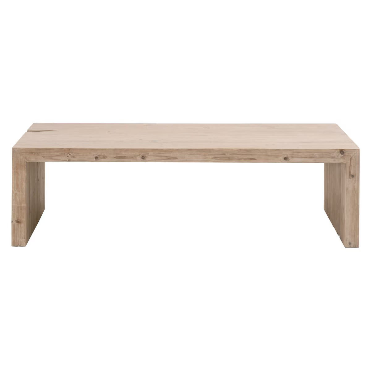 Essentials For Living Reed Coffee Table ~ Smoke Gray Pine - Image 1