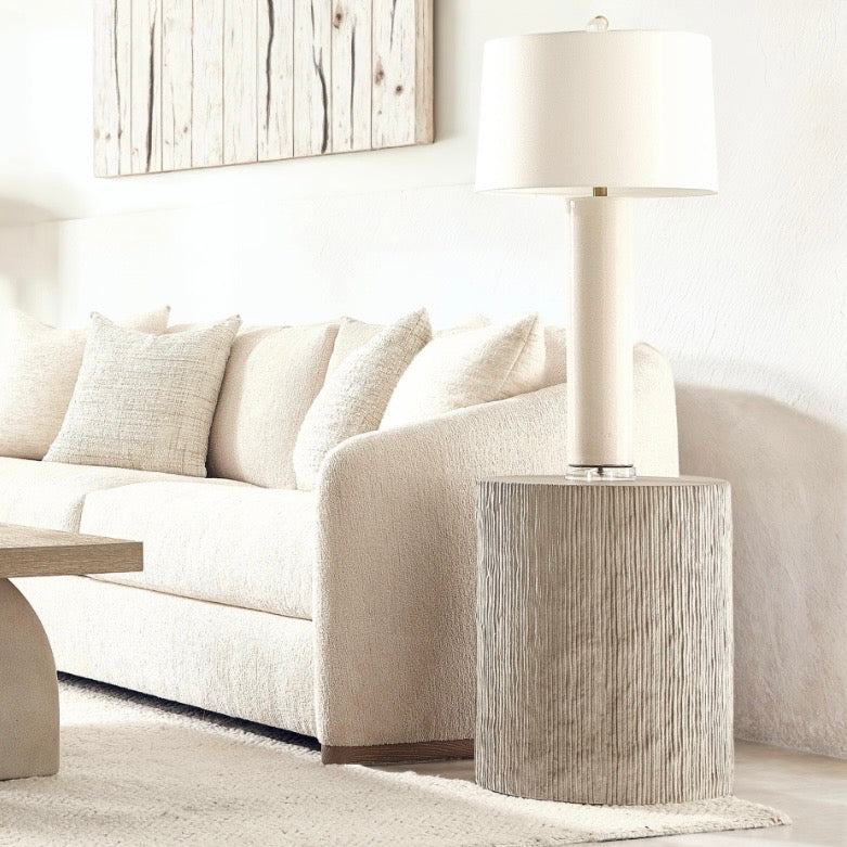 Bernhardt Loft Antibes Collection Textured Round Accent Table - Image 1