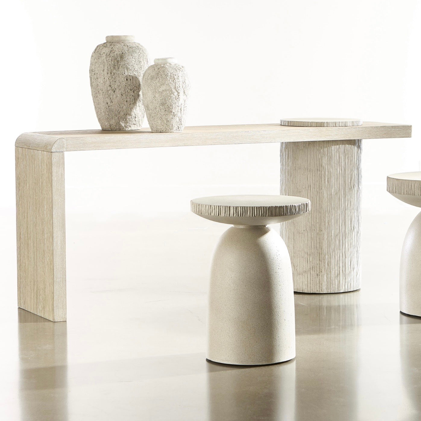Bernhardt Loft Antibes Collection Waterfall Console Table - Image 1