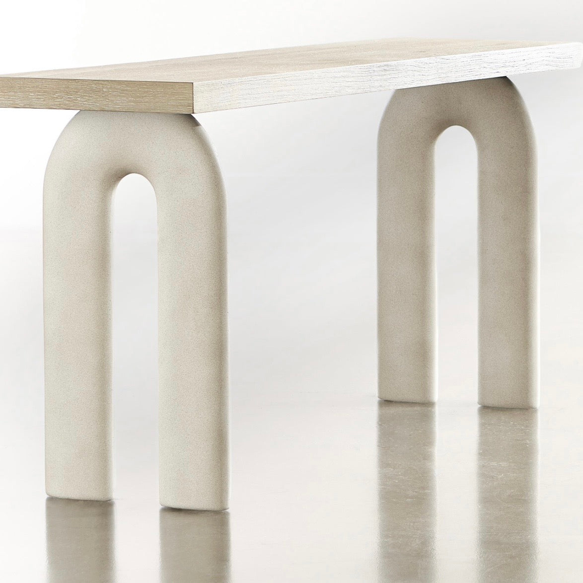 Bernhardt Loft Antibes Collection Arched Console Table - Image 2