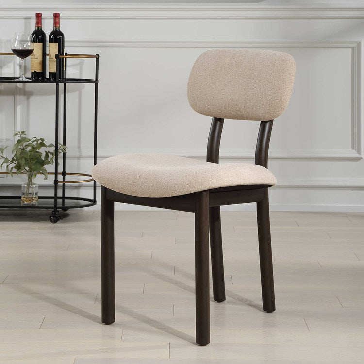 Uttermost Sculpt Sand Unholstered Fabric Set of 2 Dining Chairs - Image 3