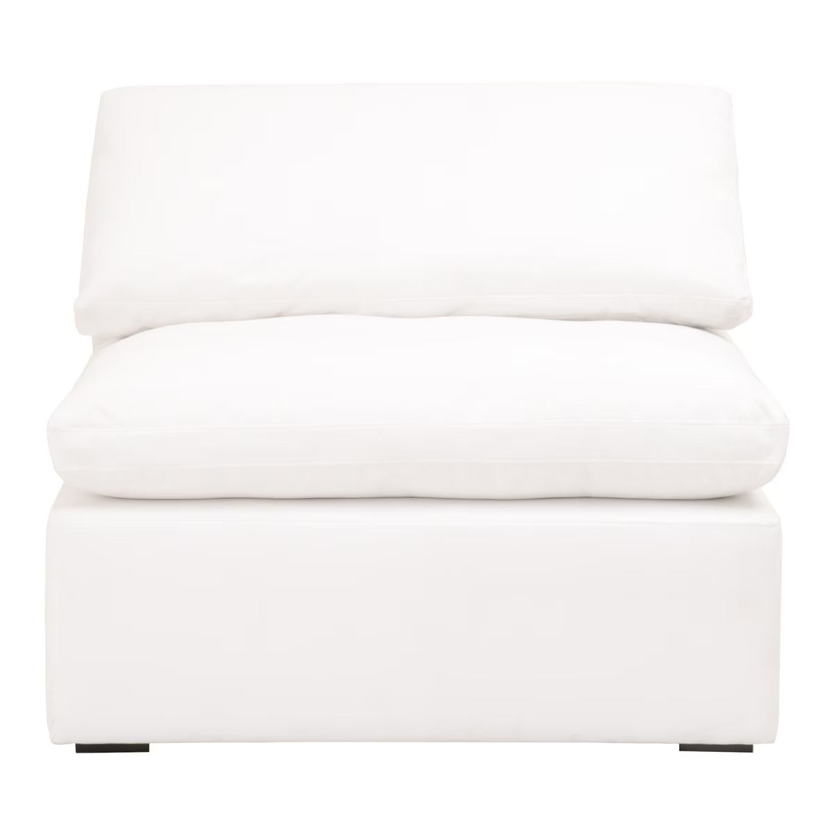 Essentials For Living Sky Modular Armless Chair ~ LiveSmart Peyton-Pearl Performance Fabric
