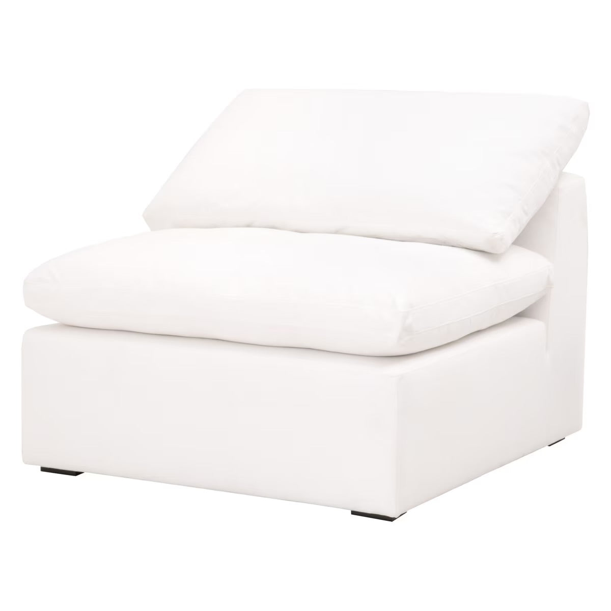 Essentials For Living Sky Modular Armless Chair ~ LiveSmart Peyton-Pearl Performance Fabric - Image 2