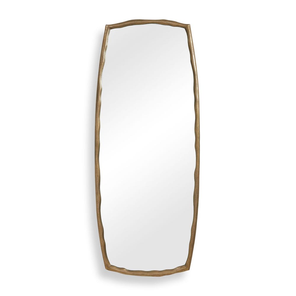 Uttermost Adair Organic Plated Antique Brass Tall Mirror - Image 2