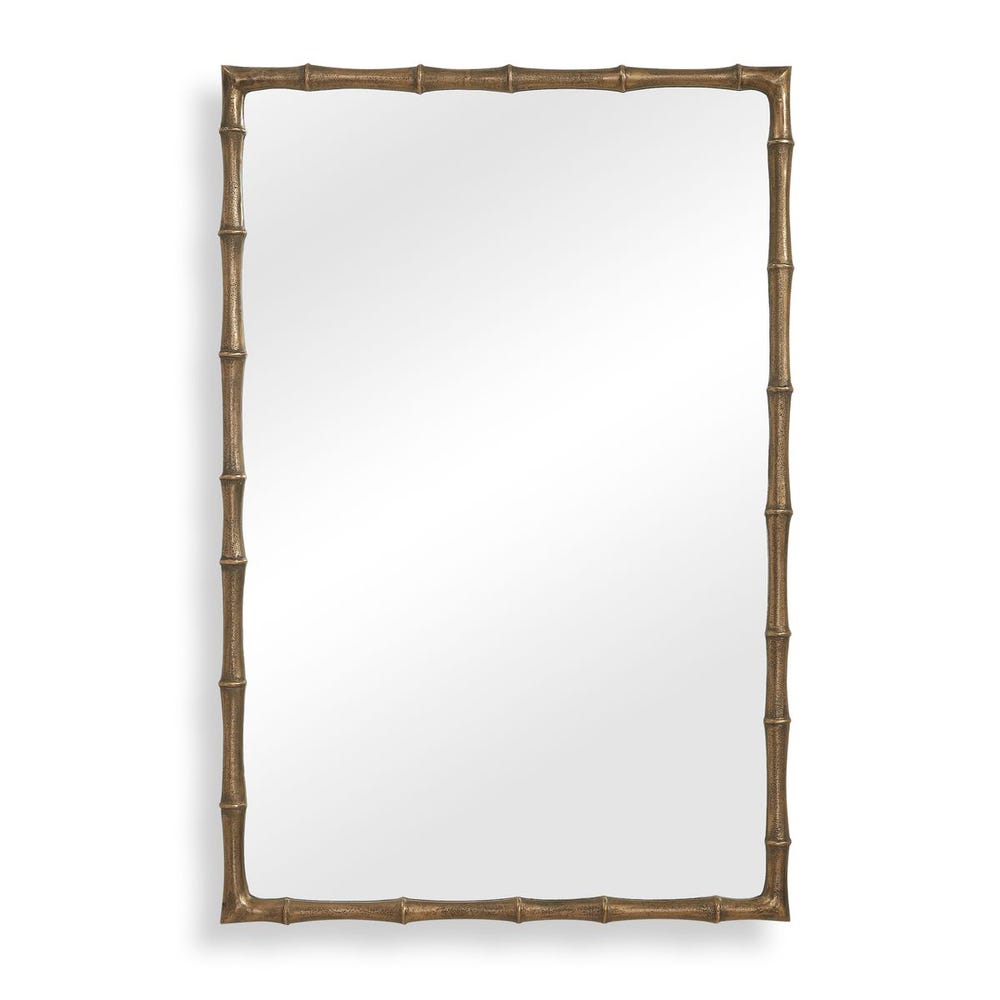 Uttermost Brass Bamboo Transitional Mirror - Image 1