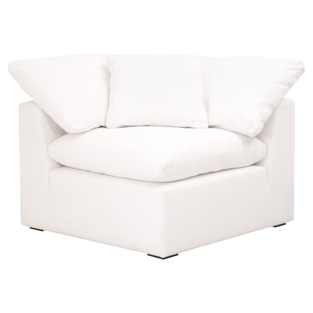 Essentials For Living Sky Modular Corner Chair LiveSmart Peyton-Pearl Performance Fabric