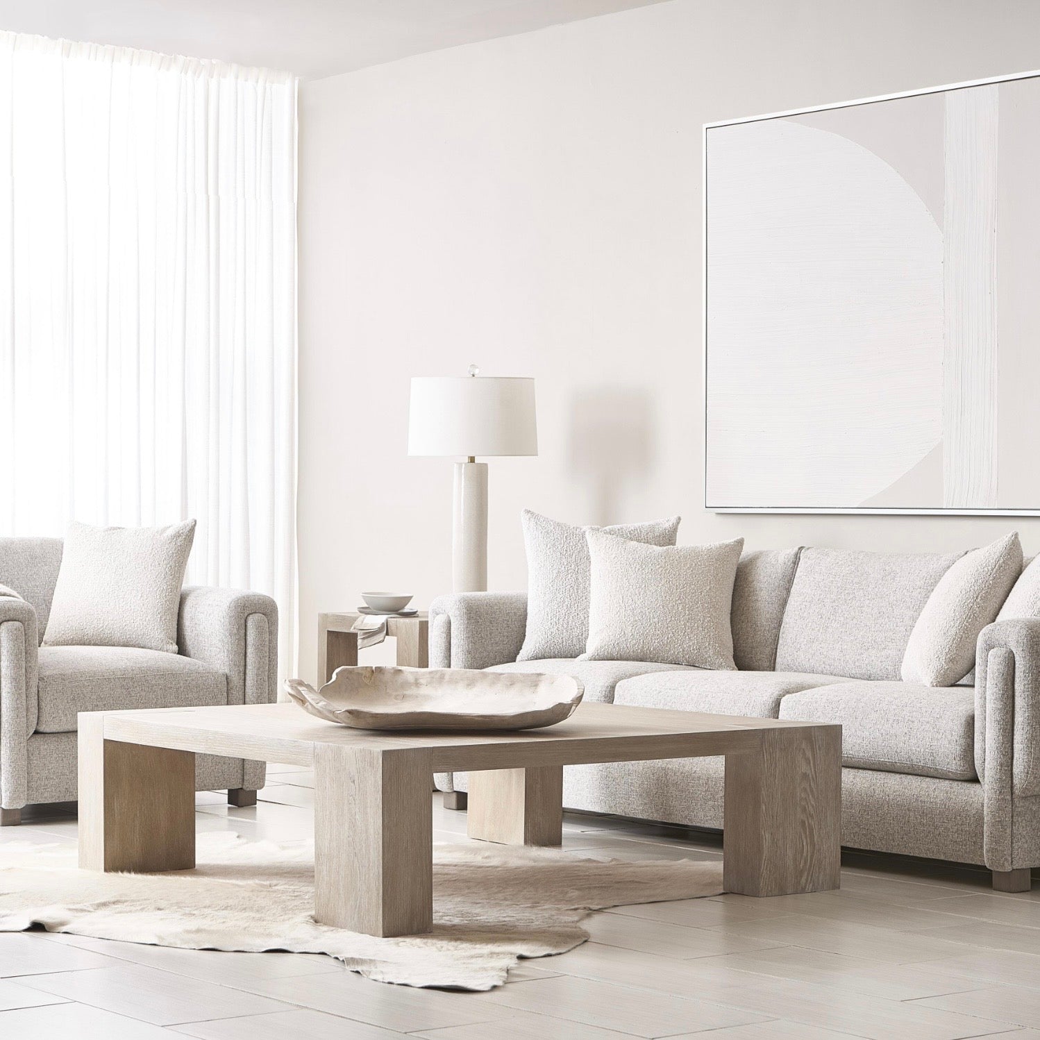 Bernhardt Living Collection Darsa Square Cocktail Table