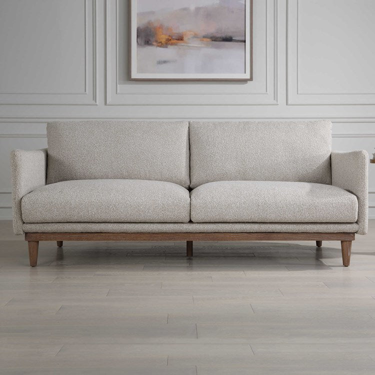 Uttermost Freefall Toasty Beige Unholstered Fabric Modern Sofa - Image 1