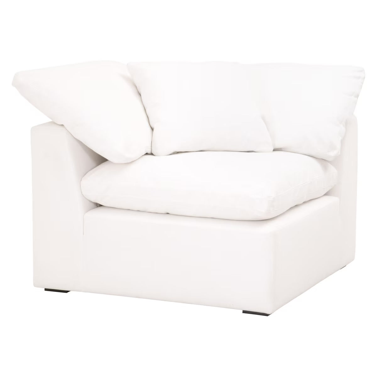 Essentials For Living Sky Modular Corner Chair LiveSmart Peyton-Pearl Performance Fabric - Image 2