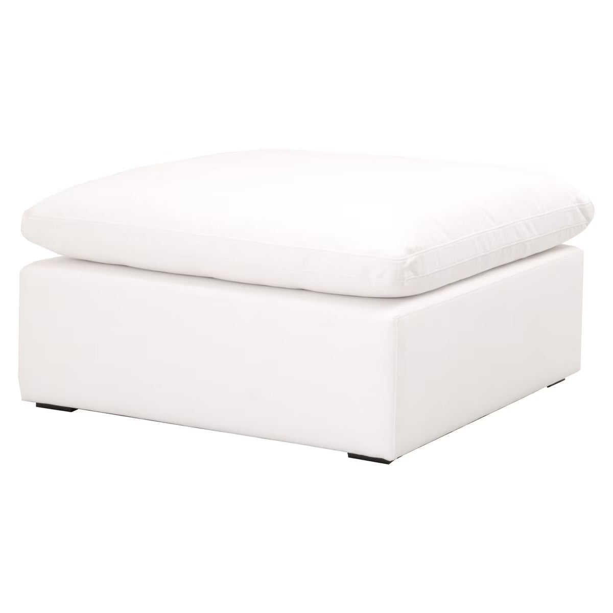 Essentials For Living Sky Modular Ottoman ~ LiveSmart Peyton-Pearl Performance Fabric - Image 2