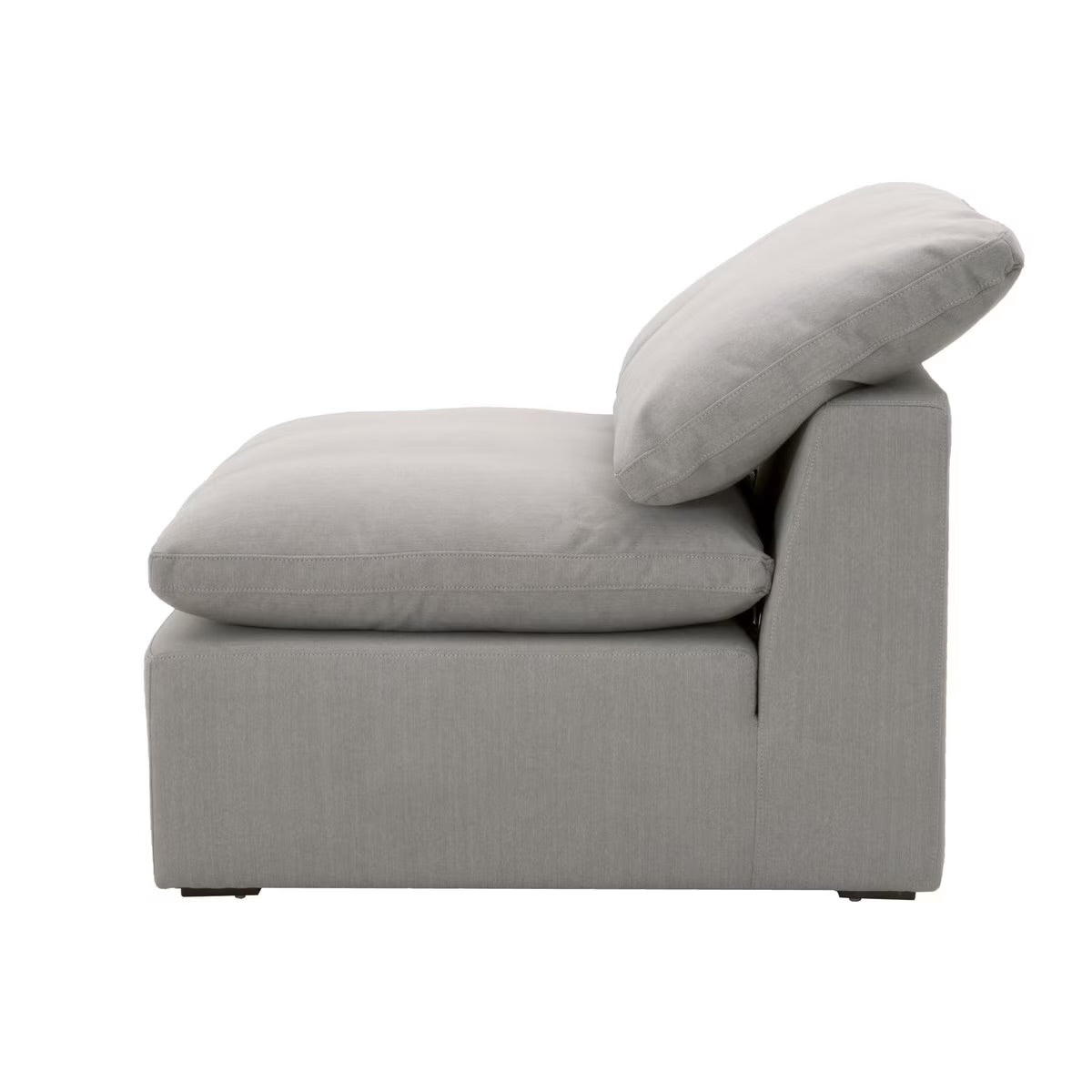 Essentials For Living Sky Modular Armless Chair ~ LiveSmart Peyton-Slate Performance Fabric - Image 3
