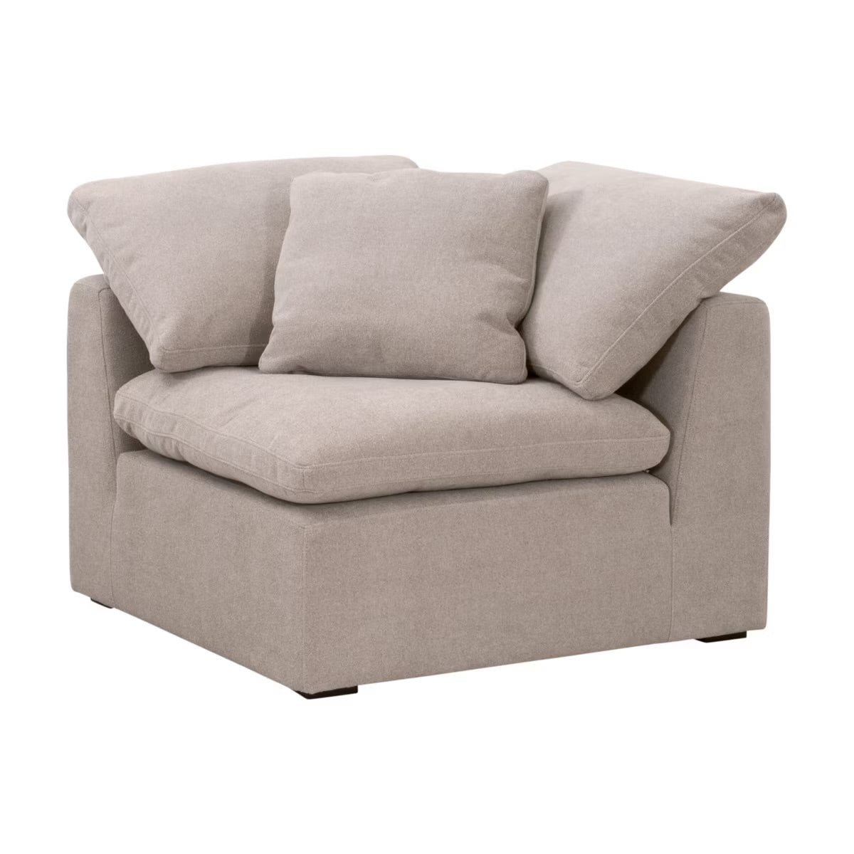 Essentials For Living Sky Modular Corner Chair ~ Latte Micro Boucle Performance Fabric - Image 2