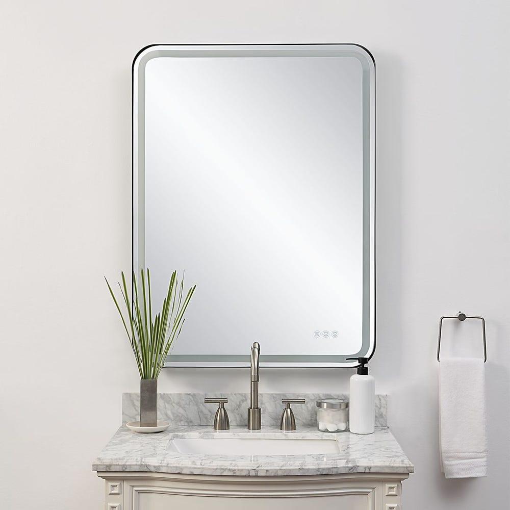 Uttermost Crofton Black Lighted Mirror - Image 2