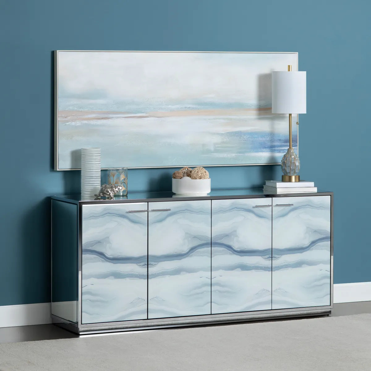Crestview Collection Pasco Ocean And Sky Wall Art - Image 1