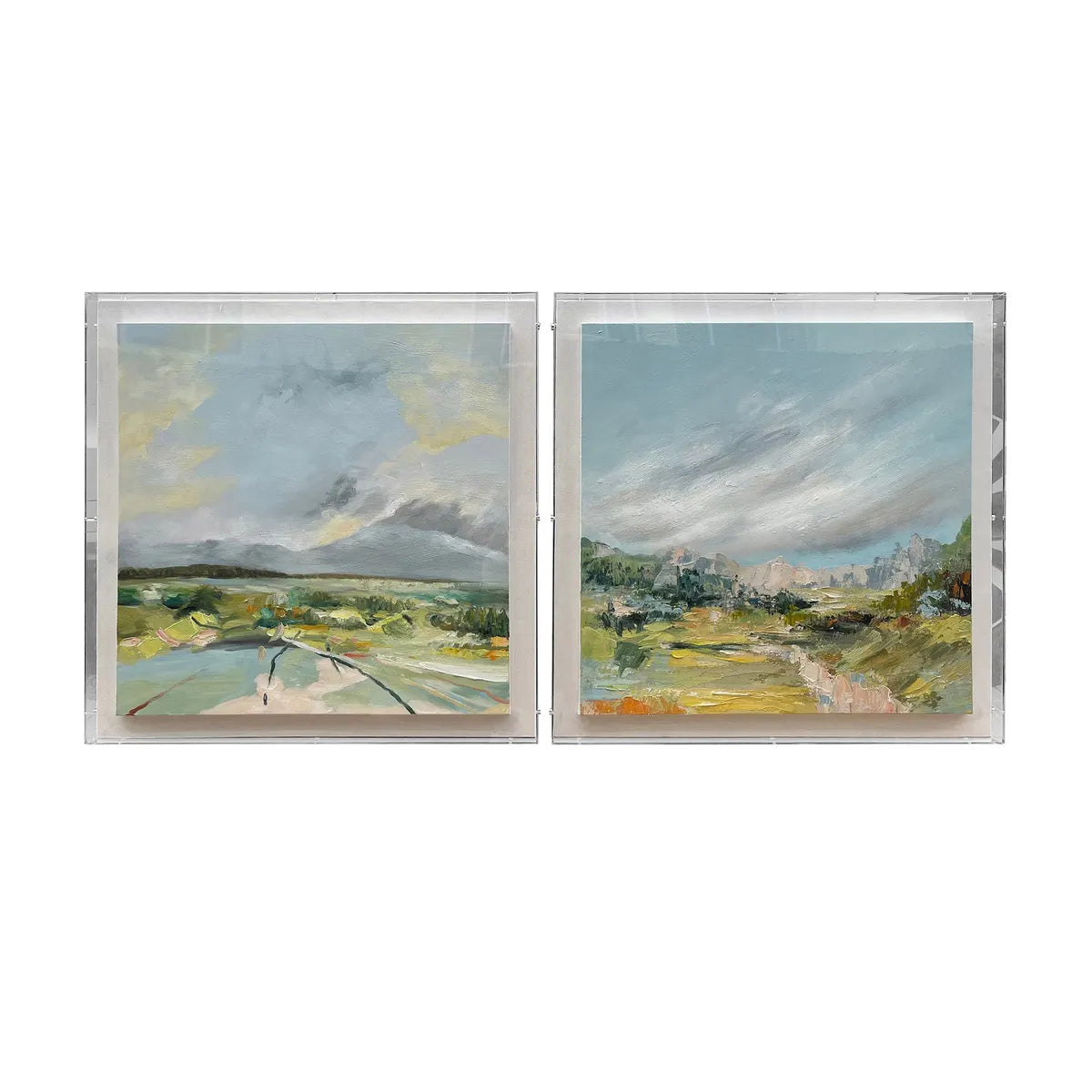 Crestview Collection Greene Lands Wall Art ~ Set Of 2 - Image 1