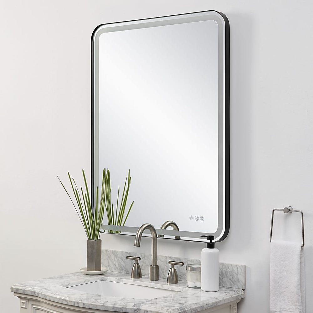 Uttermost Crofton Black Lighted Mirror - Image 3