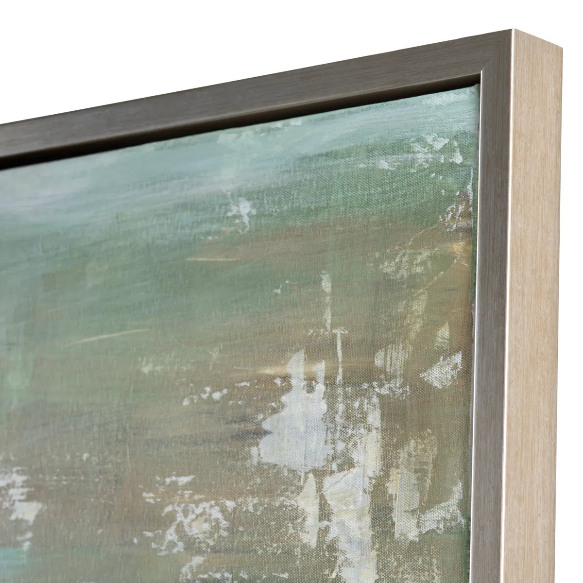 Crestview Collection Hint Of Greens Gold Framed Wall Art - Image 3