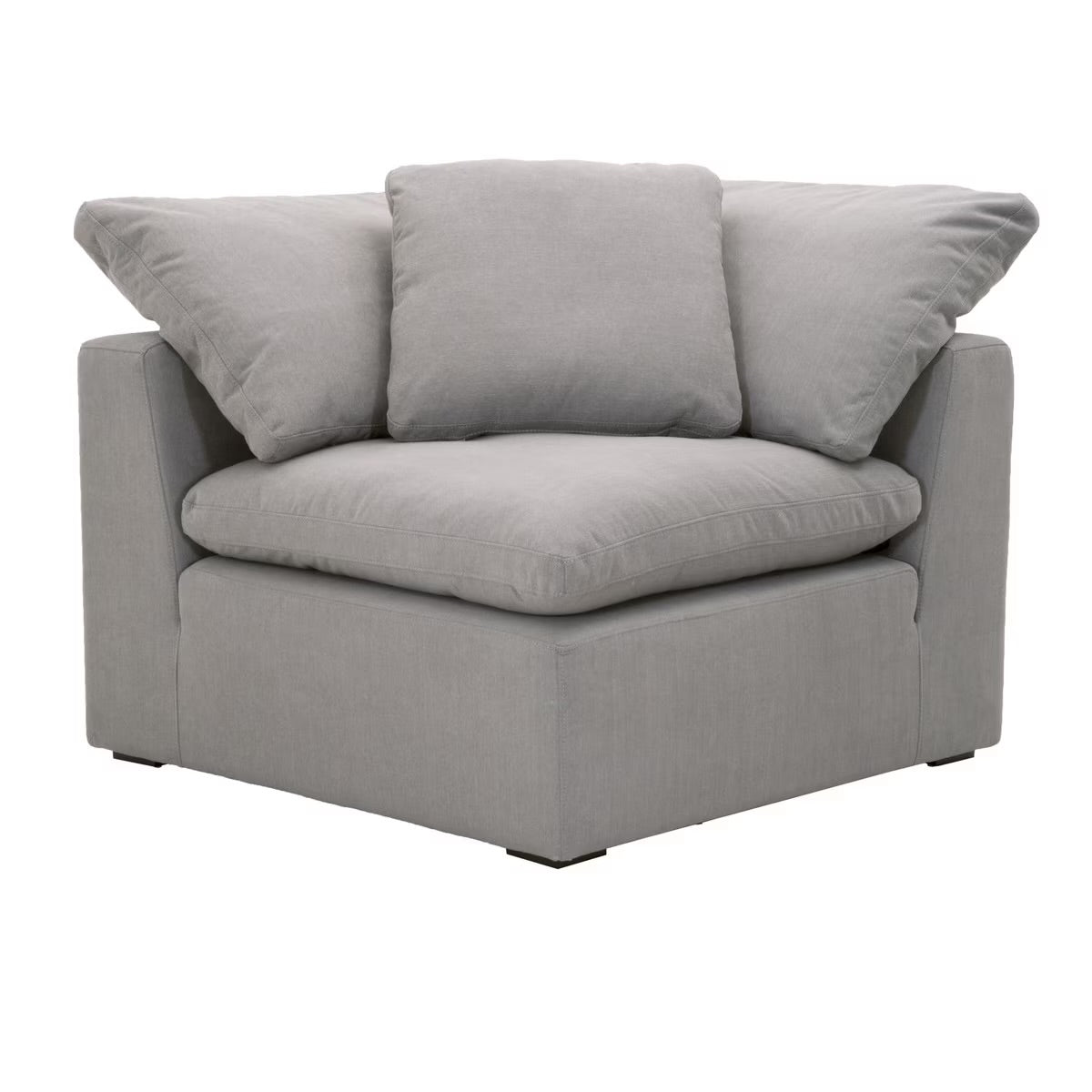 Essentials For Living Sky Modular Corner Chair LiveSmart Peyton-Slate Performance Fabric - Image 2