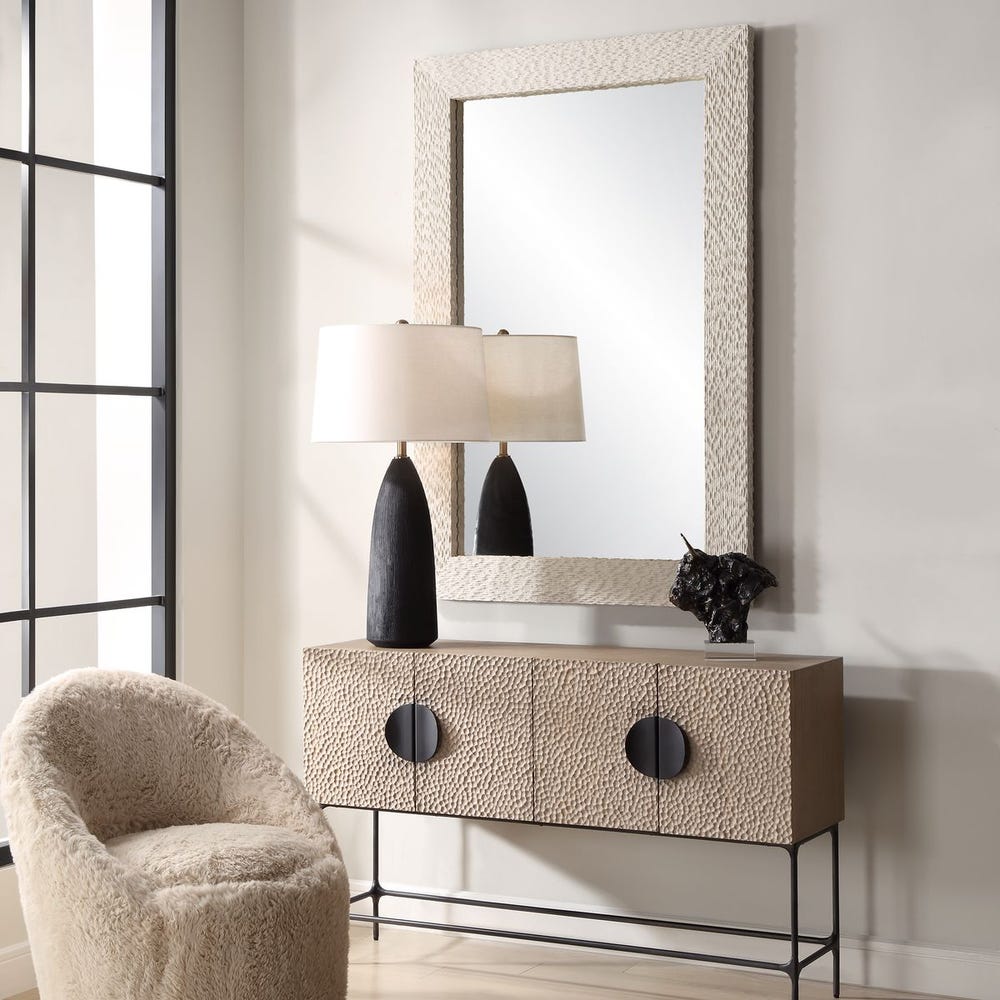 Uttermost Everett Rich Aged Ivory Mirror - Image 2