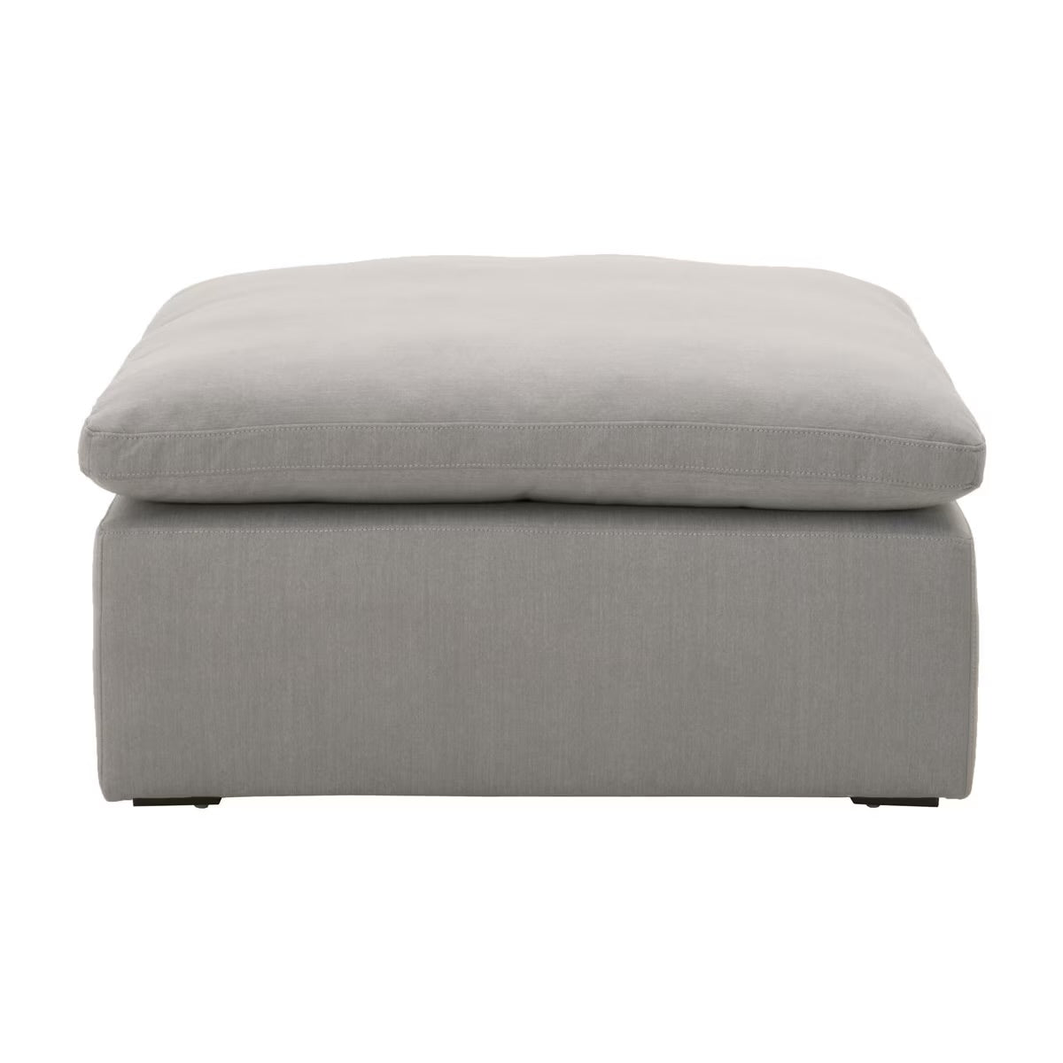 Essentials For Living Sky Modular Ottoman ~ LiveSmart Peyton-Slate Performance Fabric