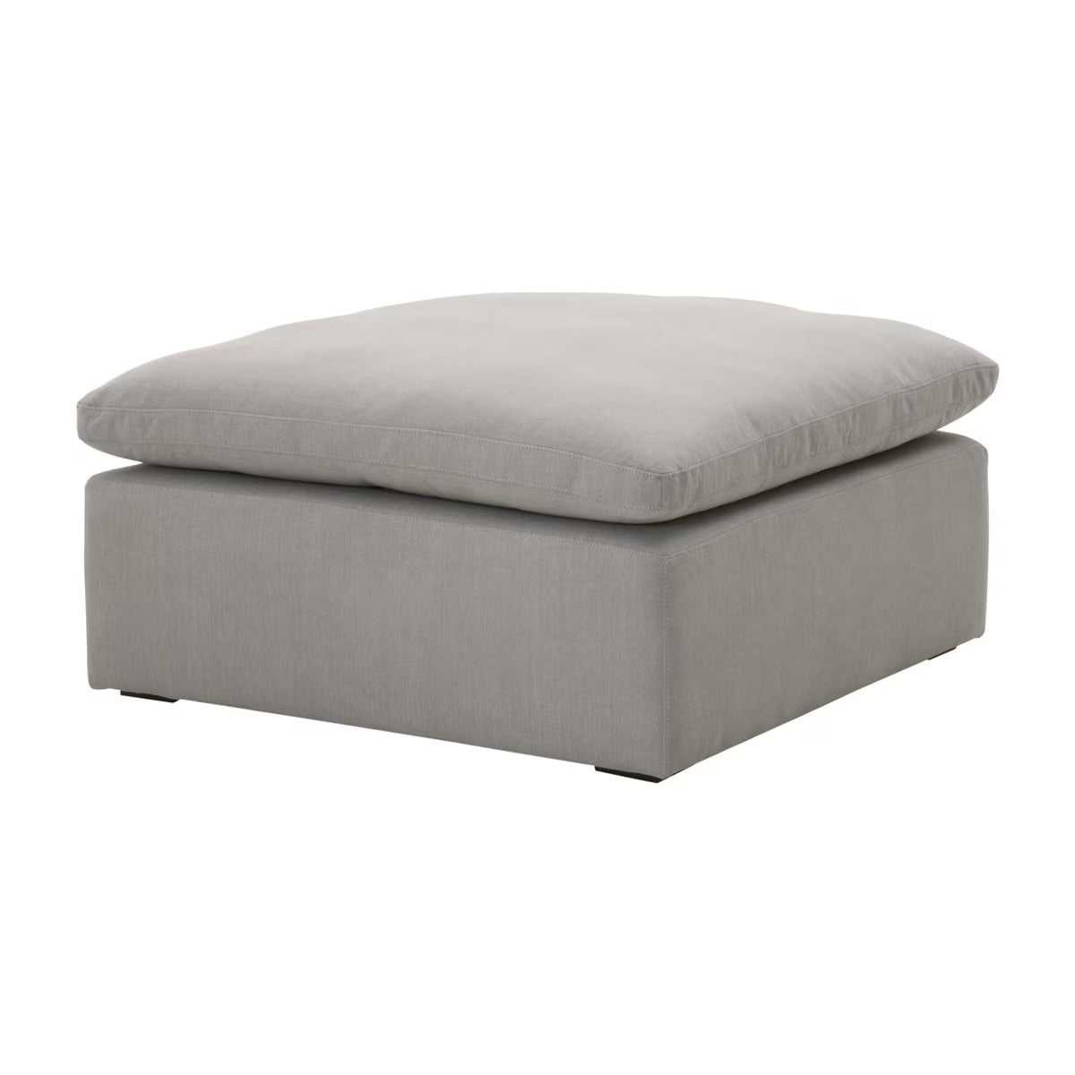 Essentials For Living Sky Modular Ottoman ~ LiveSmart Peyton-Slate Performance Fabric - Image 2