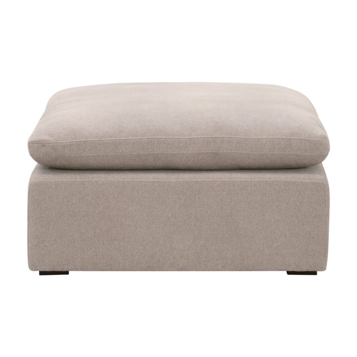 Essentials For Living Sky Modular Ottoman Latte Micro Boucle Performance Fabric - Image 1