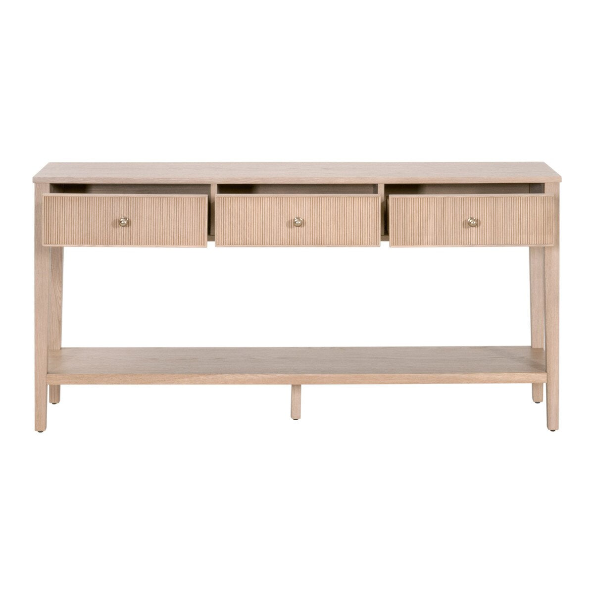 Essentials For Living Highland 3-Drawer Console Table ~ Natural Oak - Image 2