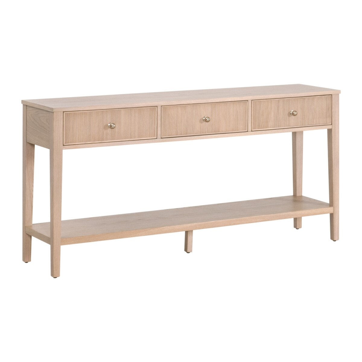 Essentials For Living Highland 3-Drawer Console Table ~ Natural Oak - Image 3