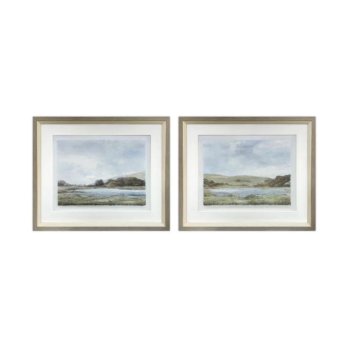 Crestview Collection Restful Vista Hand Painted Wall Art ~ Set Of 2 - Image 1
