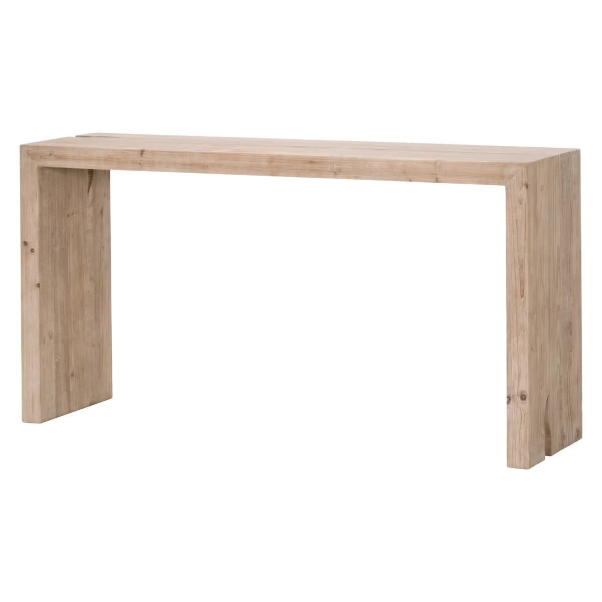 Essentials For Living Reed  Console Table ~ Smoke Gray Pine - Image 3