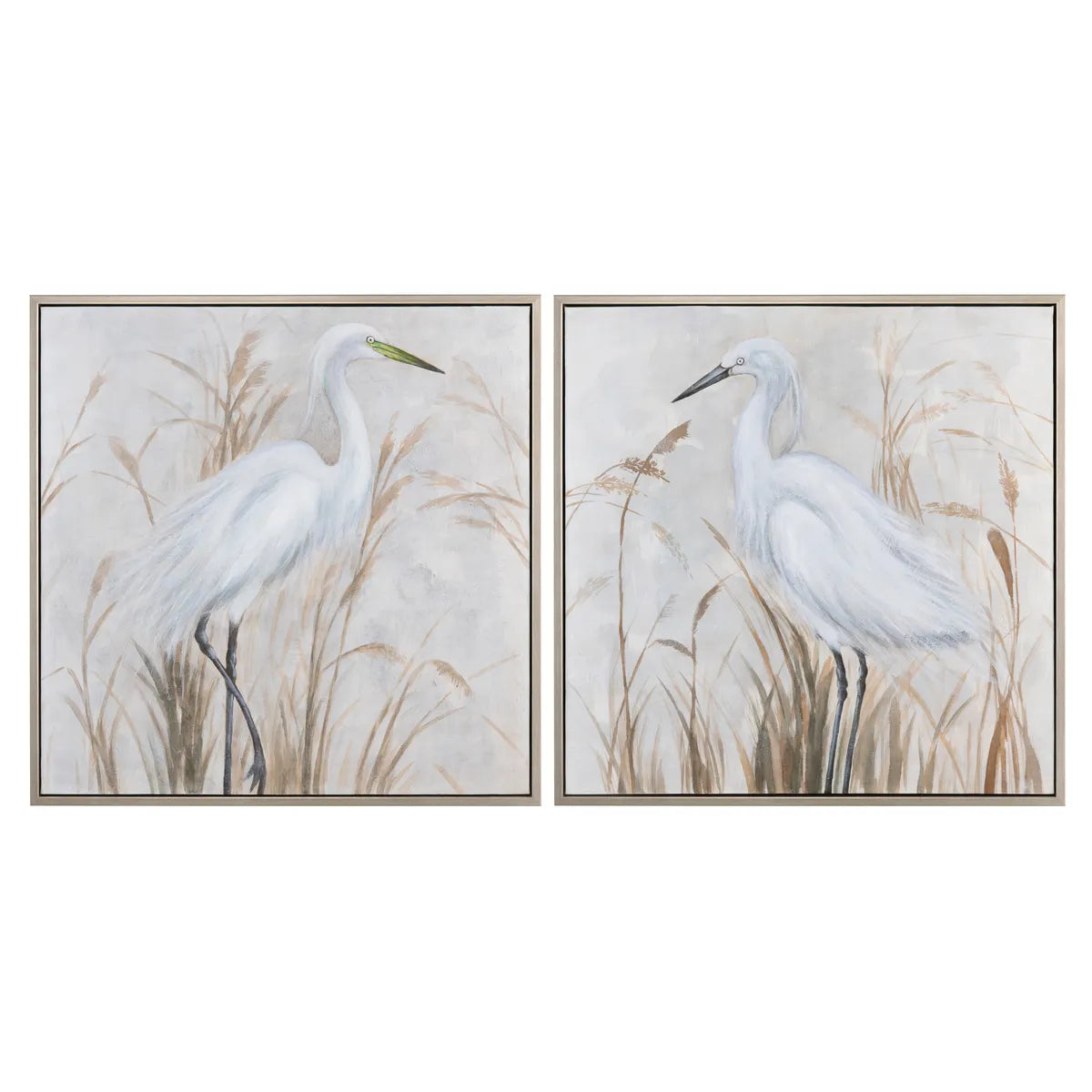 Crestview Collection Beachin' Egrets Wall Art ~ Set Of 2 - Image 1
