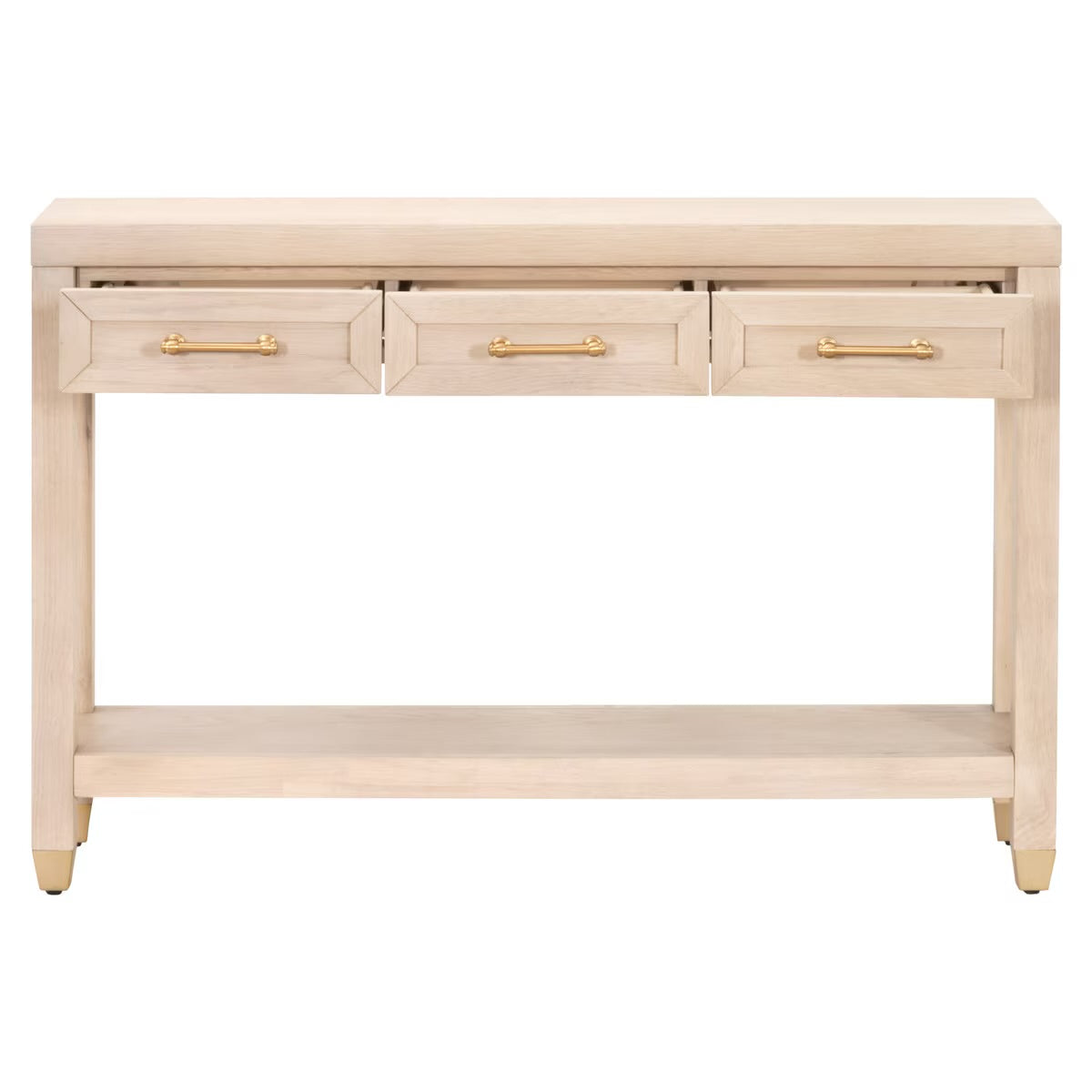 Essentials For Living Stella Narrow Console Table ~ Light Honey Oak - Image 2