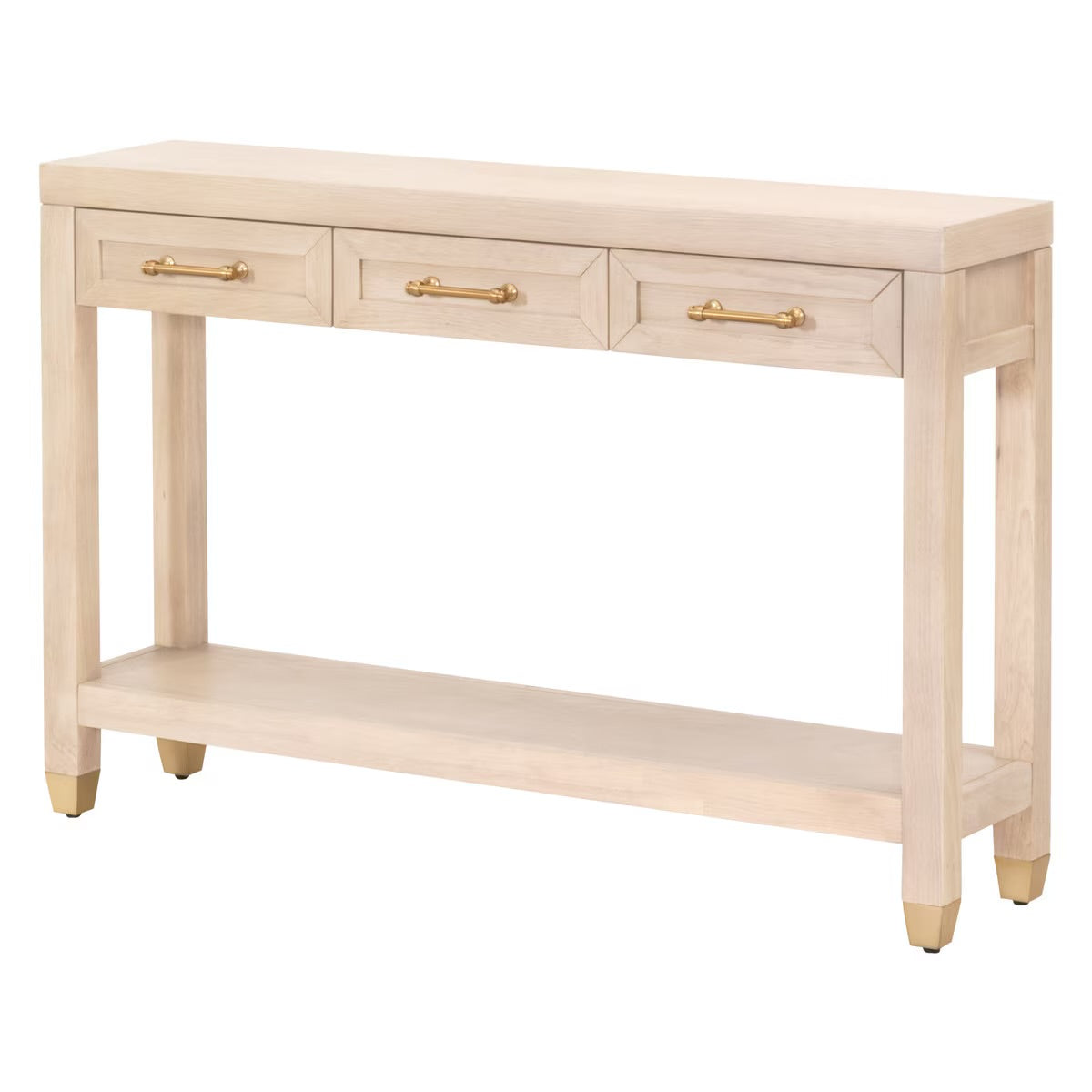 Essentials For Living Stella Narrow Console Table ~ Light Honey Oak - Image 3