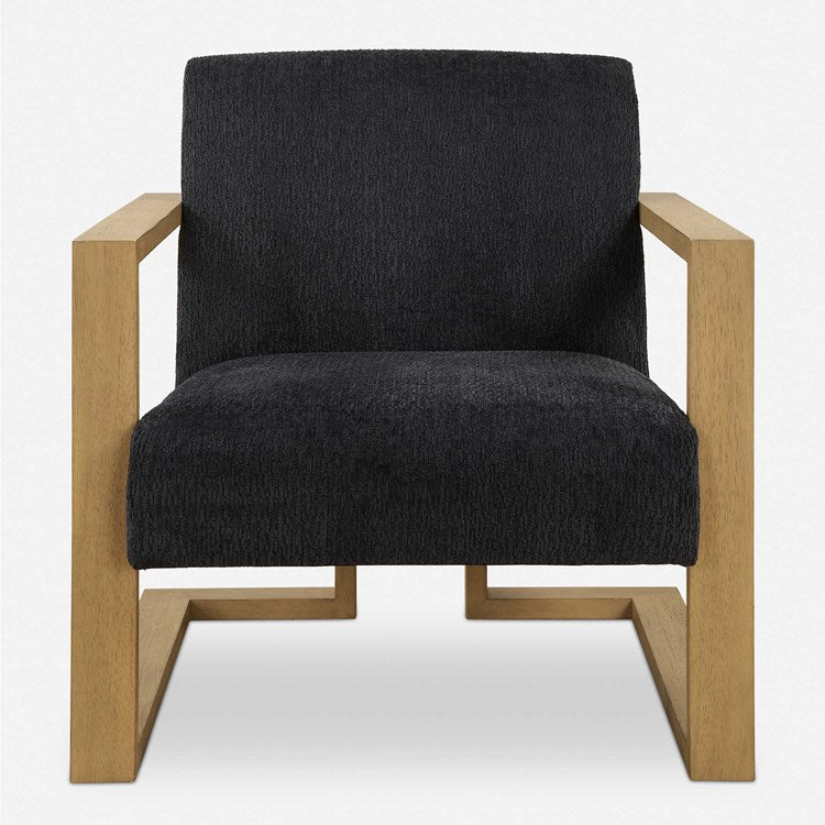 Uttermost Suspend Midnight Blue Chenille Accent Chair - Image 2