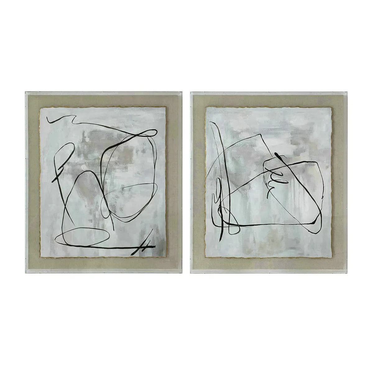 Crestview Collection Waldorf 3 Abstract Wall Art ~ Set Of 2 - Image 2