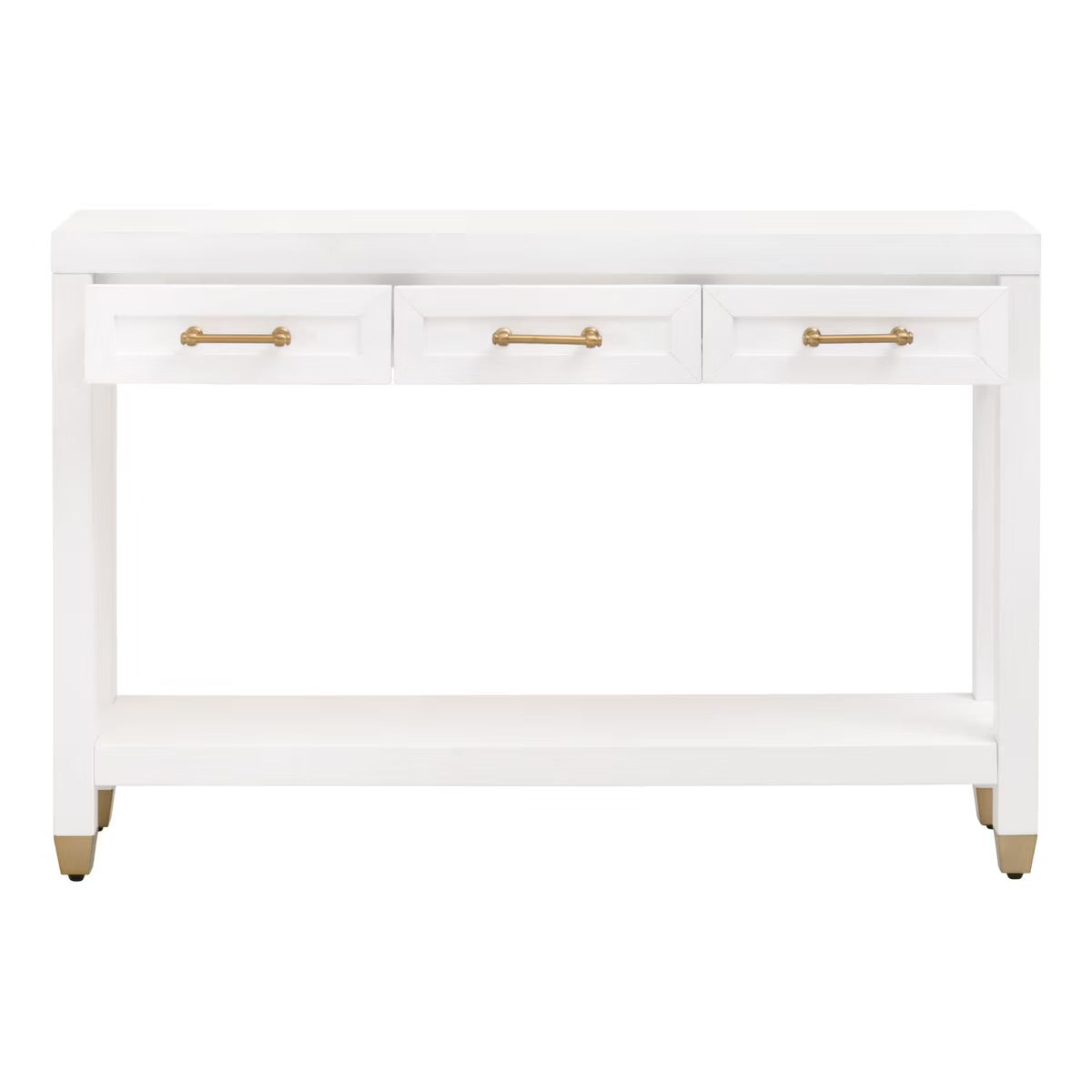 Essentials For Living Stella Narrow Console Table ~ Matte White - Image 2