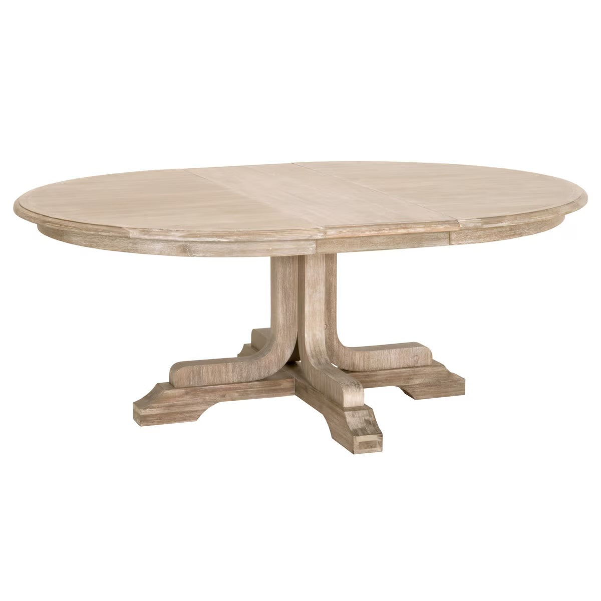 Essentials For Living Torrey Round Extension Dining Table ~ Natural Gray Acacia - Image 2