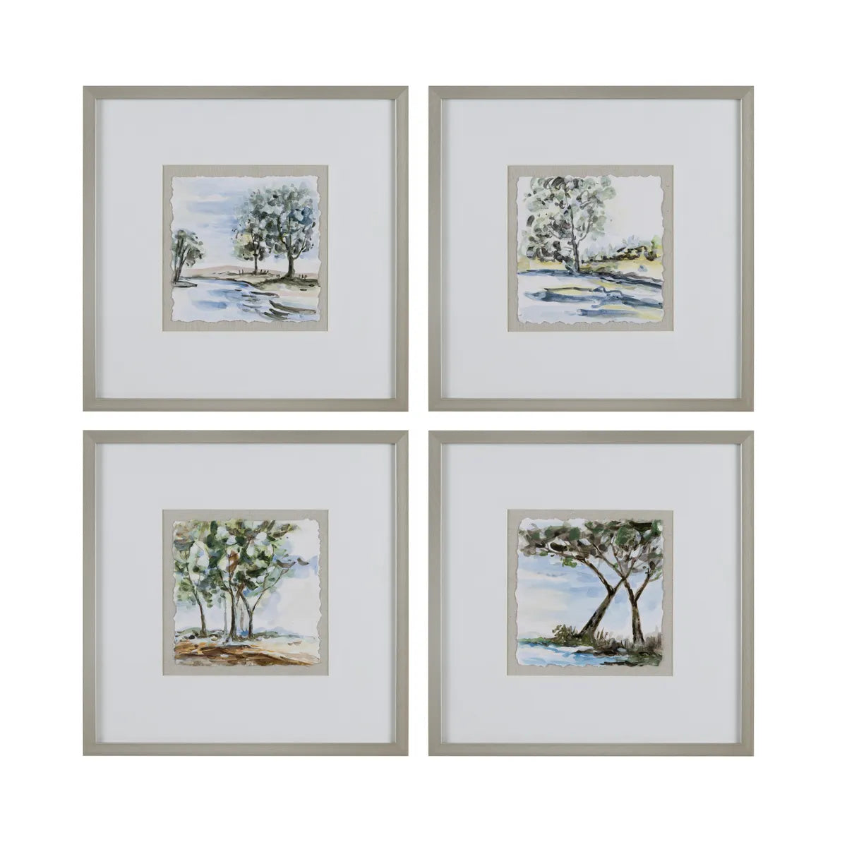 Crestview Collection Woodland Waters Wall Art ~ Set Of 4 - Image 1