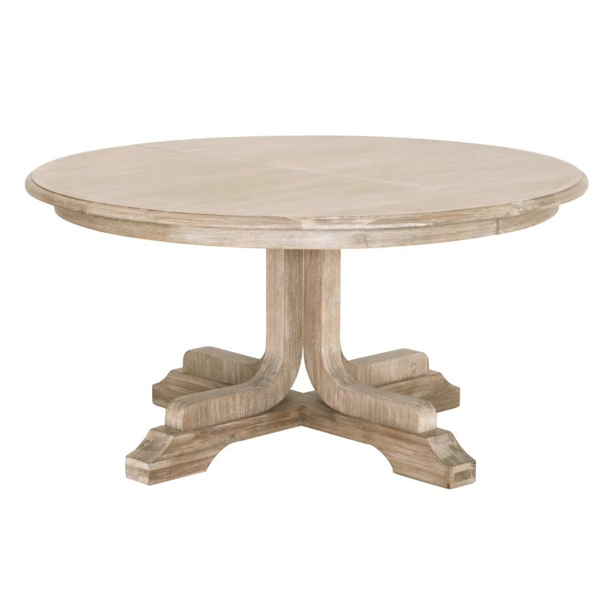 Essentials For Living Torrey Round Extension Dining Table ~ Natural Gray Acacia - Image 3
